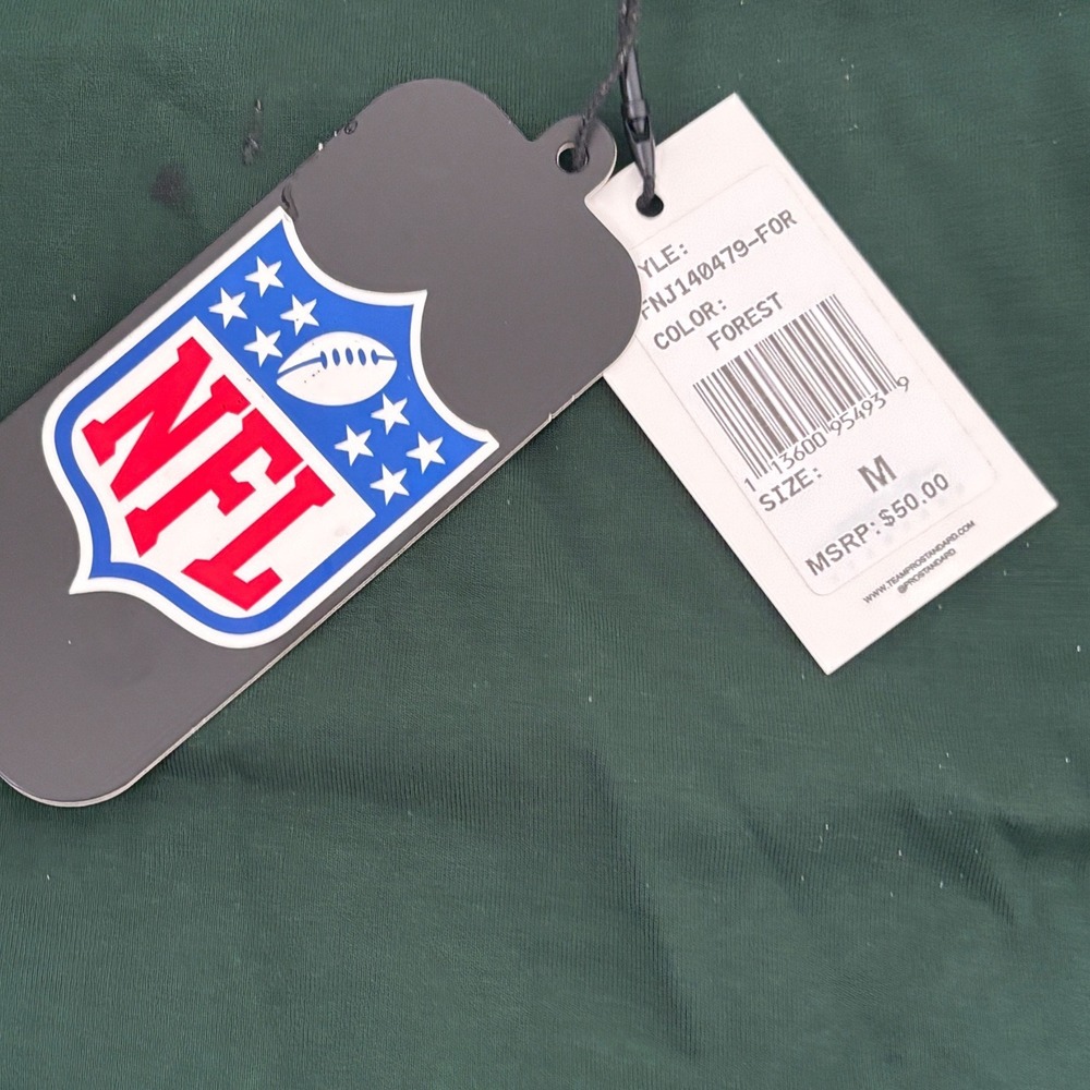 Pro Standard New York Jets T-Shirt Mens M Forest Green NFL Chenille FNJ140479 - Picture 8 of 8